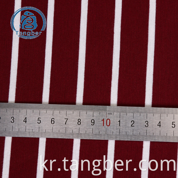 new esign striped jersey knit fabric